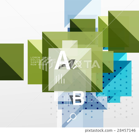 Modern square composition, abstract banner 28457146