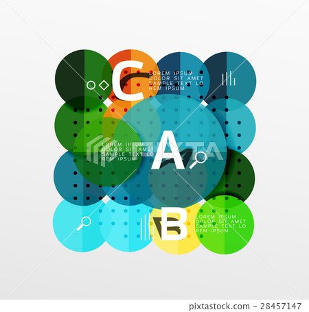 Colorful glossy circle infographics 28457147