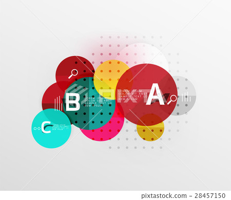 Colorful glossy circle infographics Colorful glossy circle infographics 28457150