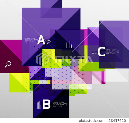 Vector square abstract background 28457620