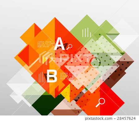 Vector square abstract background 28457624