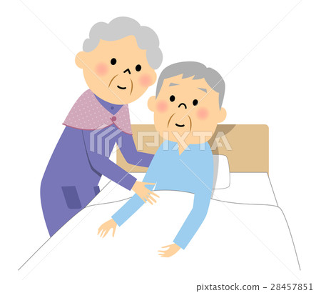 Nursing senior male - Stock Illustration [28457851] - PIXTA