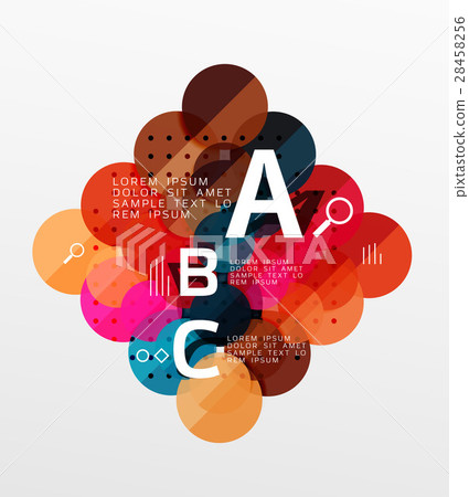 Circle modern geometry infographic background Circle modern geometry infographic background 28458256