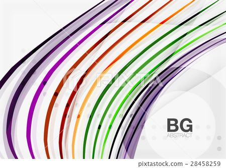 Colorful vector stripes on grey 28458259