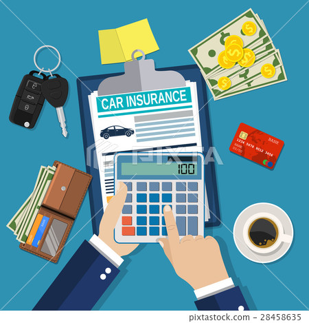 Car insurance form concept 28458635