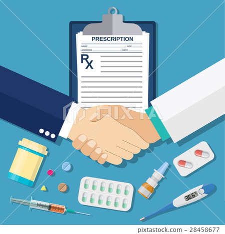 handshake between doctor and patient, handshake between doctor and patient, 28458677