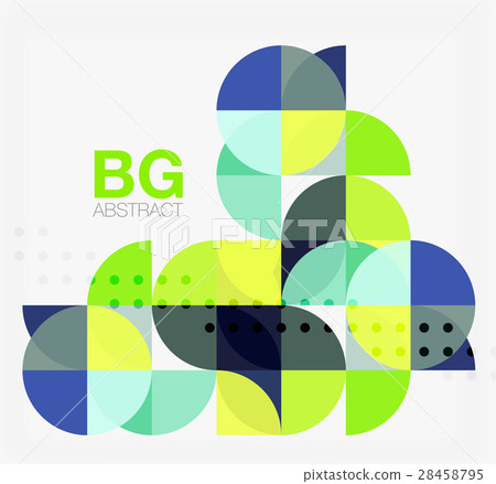 Modern elegant geometric circles abstract 28458795