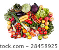 Fruits and vegetables top view 28458925