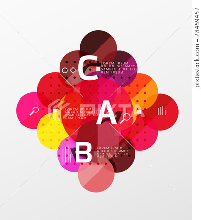 Round modern circle option infographic diagram 28459452