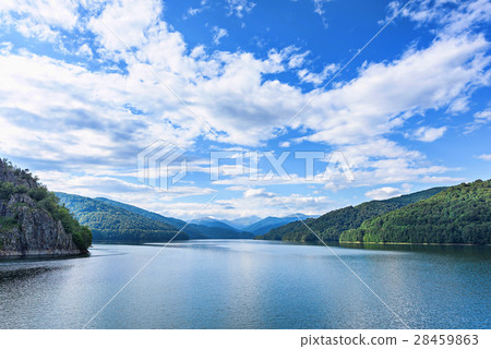 Photo of vidraru lake in fagaras mountains Photo of vidraru lake in fagaras mountains 28459863
