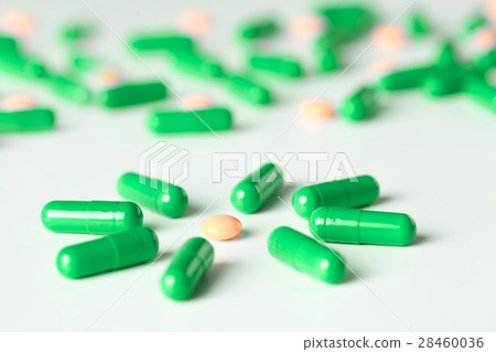medical pills and capsules pattern on white medical pills and capsules pattern on white 28460036