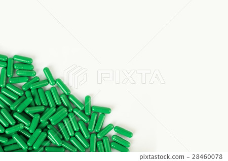 medical pills and capsules pattern on white  28460078