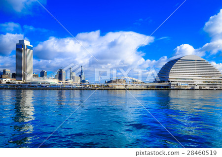 Japan Kobe city landscape blue sky Japan Kobe city landscape blue sky 28460519