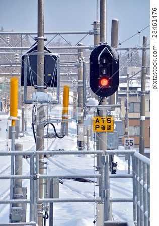Walking around the Kakunodan: Kakunoda station campus signal 28461476