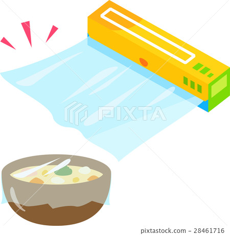 Food wrapping film and cooking dish 28461716