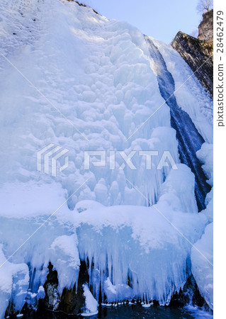 Harima River Upstream Sabo Dam of the Ice Fall Harima River Upstream Sabo Dam of the Ice Fall 28462479