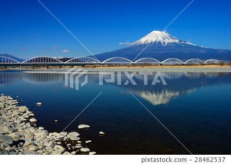 Shizuoka prefecture Fuji City Fuji River inverted Fuji 28462537