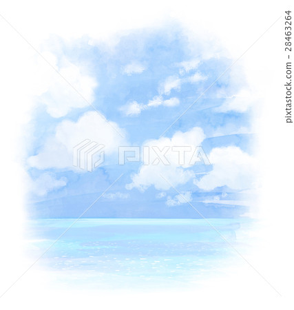 Sky and sea illustration Sky and sea illustration 28463264
