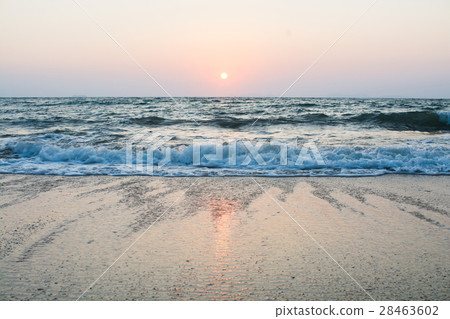Sunset and the beach 28463602