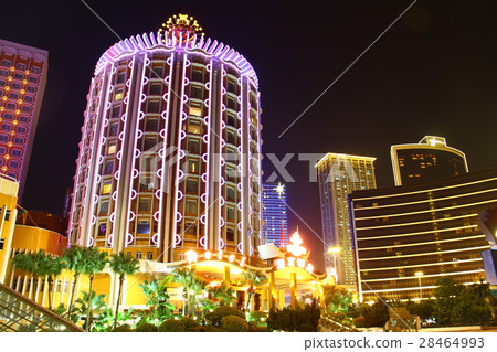 澳門·賭場區的夜景 28464993