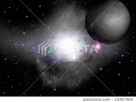 Stars, dust and gas nebula in a far galaxy Stars, dust and gas nebula in a far galaxy 28467469