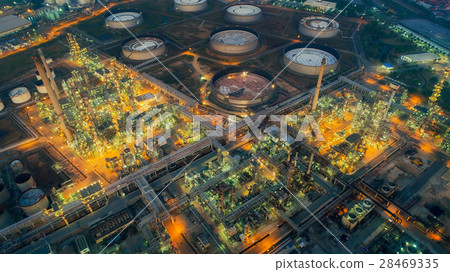 Land scape of Oil refinery plant Land scape of Oil refinery plant 28469335