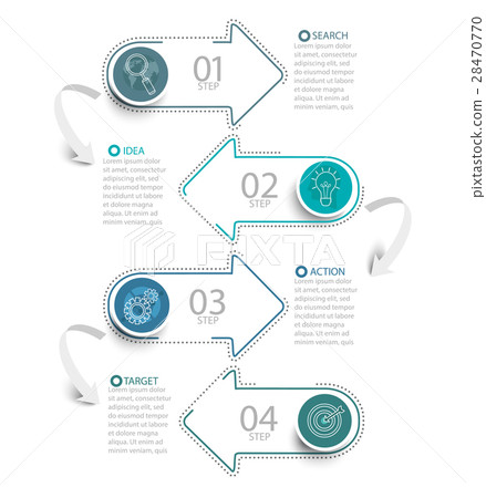 Infographic with arrows. Infographic with arrows. 28470770