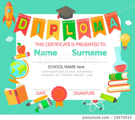 Kids Diploma certificate. Kids Diploma certificate. 28470810