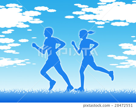Jogging couple 28472551