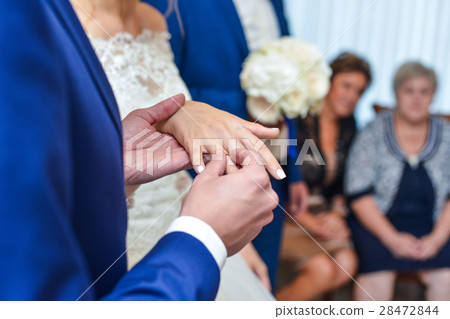 marriage hands with rings. birde wears the ring on marriage hands with rings. birde wears the ring on 28472844