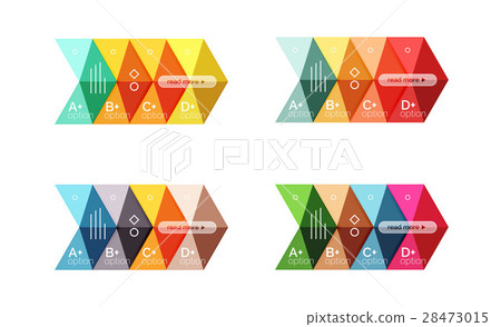 Vector collection of colorful geometric shape Vector collection of colorful geometric shape 28473015