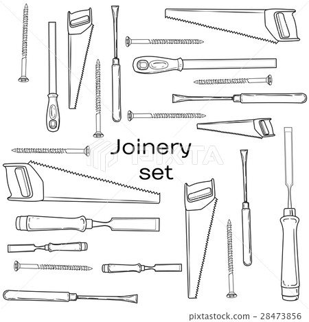 Joinery icons set. 28473856