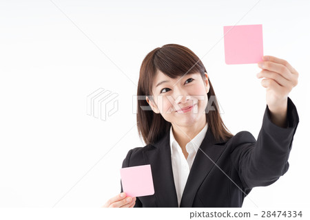 粘滯便箋的女人 28474334