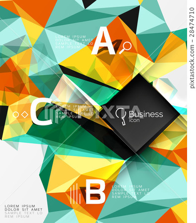 Polygonal triangle abstract background with Polygonal triangle abstract background with 28474710