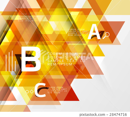 Vector triangle abstract background - Stock Illustration [28474716] - PIXTA