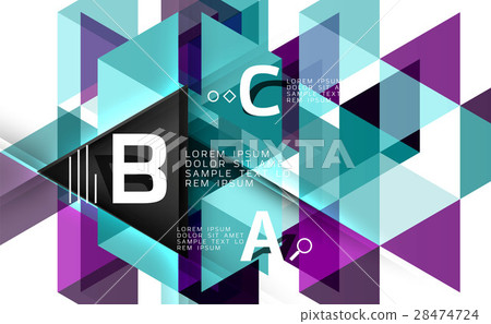 Vector triangle abstract background Vector triangle abstract background 28474724