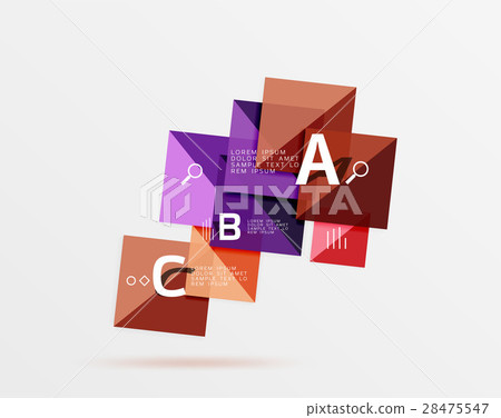 Square geometric abstract background Square geometric abstract background 28475547