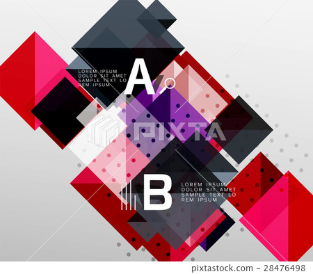 Vector square abstract background 28476498