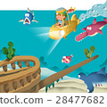 Submarine and pirate ship 28477682