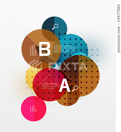 Colorful glossy circle infographics 28477860