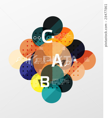 Colorful glossy circle infographics 28477861