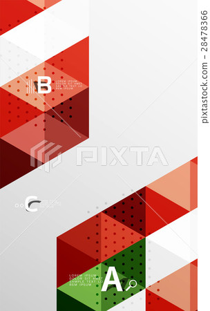 Color transparent trianlge tiles with infographic Color transparent trianlge tiles with infographic 28478366