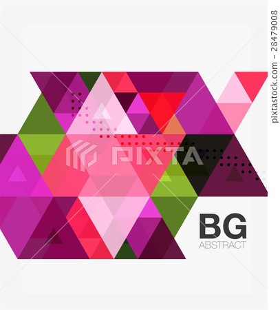 Triangles abstract background - Stock Illustration [28479008] - PIXTA