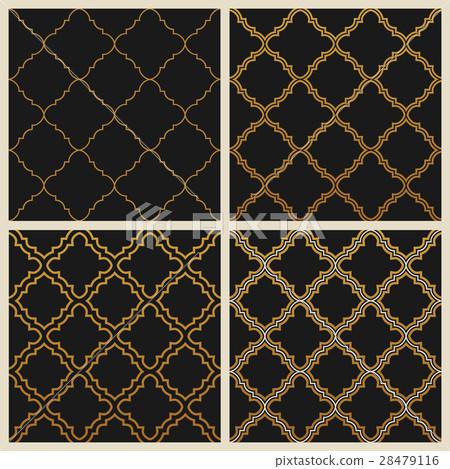 Oriental ornate seamless background set in Eastern Oriental ornate seamless background set in Eastern 28479116