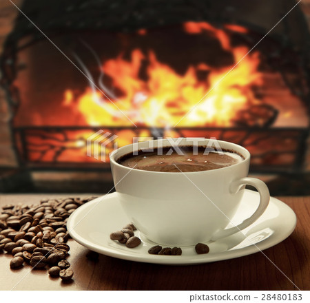 hot coffee near fireplace hot coffee near fireplace 28480183