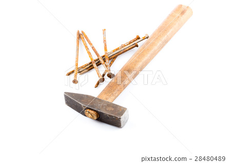 old hammer and nails old hammer and nails 28480489