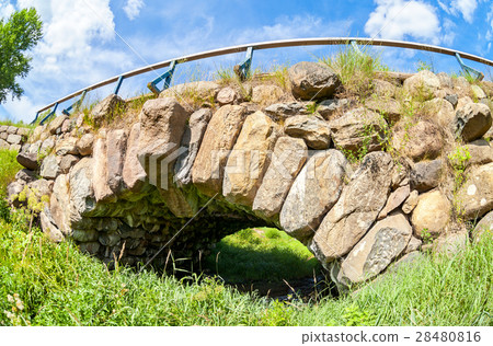 Ancient arch stone bridge Ancient arch stone bridge 28480816