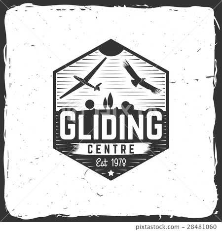Vector Gliding club retro badge. 28481060