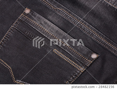 back pocket of dark jeans close up back pocket of dark jeans close up 28482156