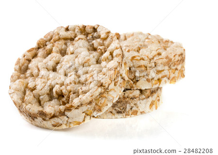 Grain crispbreads isolated on white background Grain crispbreads isolated on white background 28482208
